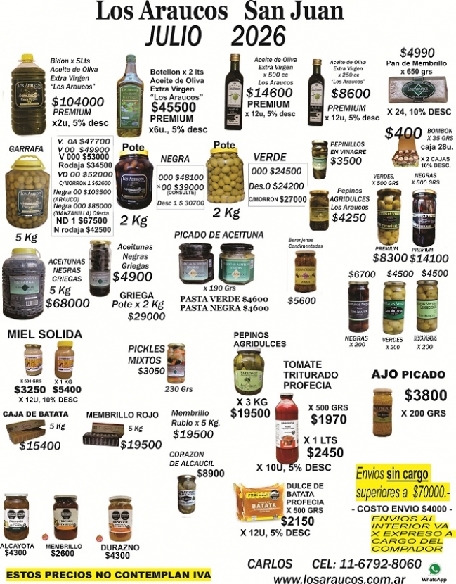 lista   julio    2026